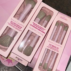 Beauty Creations Pink and Mint Makeup Brush Sets - 3 Pack